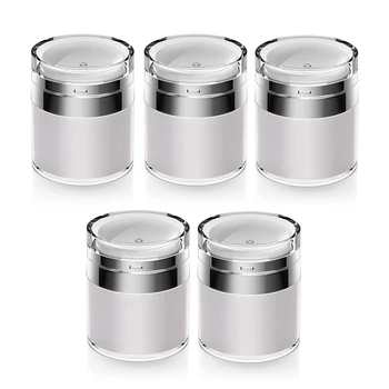 1.7 Oz Airless Crema Hidratanta Pompa De Sticle Container Cosmetic Cu Pompa Nou Gol Airless Călătorie Lotiune Container