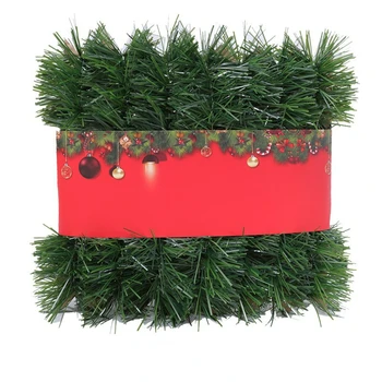 1 buc 197in/500cm Ghirlanda de Crăciun Non-Aprins Verde Moale Decor de Vacanță pentru Piscină Interioară Crăciun Acasă Grădină Petrecere de Nunta de Decorare