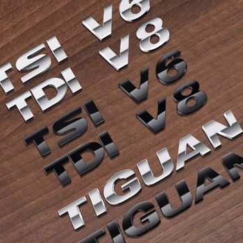 1 BUC 3D ABS TIGUAN TSI TDI Masina Scrisoare Logo-ul Autocolant Coada Bara Insigna Auto Spate Emblema Portbagaj Styling Accesorii pentru Volkswagen