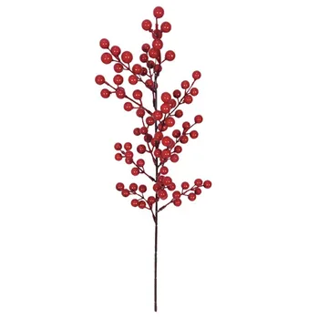 1 buc Artificiale Red Berry Tulpini de fructe de Padure Ramuri pentru Pomul de Crăciun Artizanat Nunta Acasă Decoratiuni de Vacanță