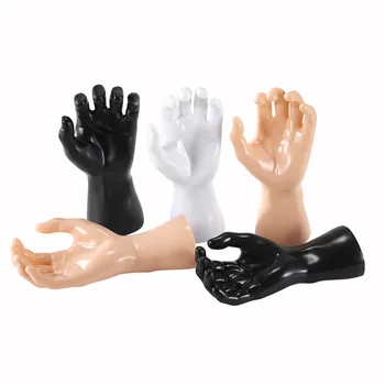 1 Pereche de Mână de sex Masculin Manechin PVC Formă Curbată Mâinile bărbatului Forma Model de Masina Sport de Schi Mănuși de Afișare Prop