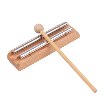 1-Sunet de Clopotei din Lemn cu Ciocan de Instrument de Percuție pentru Rugăciune, Meditație Yoga Muzicale Clopotel de Jucarie pentru Copii Memento Bell
