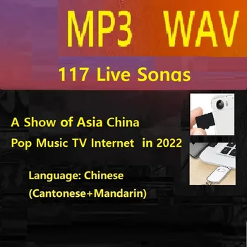117 MP3, WAV LRC Live Melodii Asia China Muzica Pop TV Internet Un Spectacol în 2022 Computer Mobil Masina de Memorie TF Card SD USB Flash Disk
