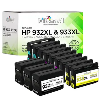 12 PACK Pentru HP 932XL 933XL Cartușele De Cerneală Officejet 6600 6100 Printer Series