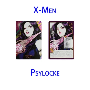 1buc/set X-Men Personaje Anime Psylocke de Casă, Jucării pentru Copii Joc de Bord Card de Crăciun Cadou de Ziua de nastere Pentru Colecția de Carte