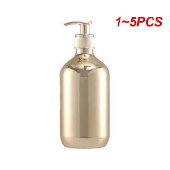 1~5PCS 300ml/500ml Parte Dozatoare de Sapun de Aur Chrome Plastic Sapun Lichid, Sticle de Șampon, Gel de Duș Lichid Recipient de unică folosință