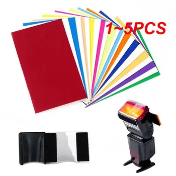 1~5PCS Culori SLR aparat de Fotografiat Flash Difuze Geluri Filtru de Culoare Transparent Echilibru Iluminat Filtru Kit pentru Studio Foto Accesoriu