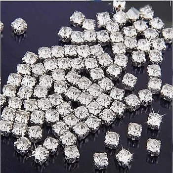 200pcs en-Gros de Cristal Cristale Diamante Ambarcațiunile de a Face Rochie 3mm/4mm Noi