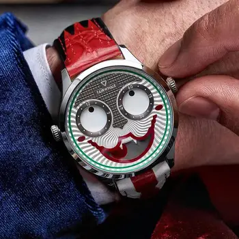 2023 Rusia Joker Ceas De Lux Pentru Barbati De Moda Renumite Brand Curea Din Piele Ceas De Mână Rezistent La Apă Cuarț Om Ceasuri De Mână De Vânzare Fierbinte