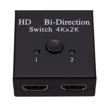 2x1 Switch HDMI Switch Bi-Direcție 1x2 Splitter Bi-Direcție 4K compatibil HDMI Switch 4Kx2K 1080P 2 in 1 HDMI Splitter
