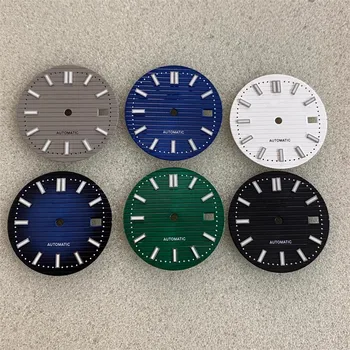 30.5 mm cadran de ceas strălucire verde potrivit pentru NH35 36 de circulație dial accesorii pointer