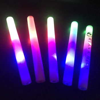30/60PCS RGB LED Glow Sticks Iluminat Spuma Stick Colorat Intermitent Pentru Petrecerea de Nunta de Decorare Concert de Ziua Logo-ul Personalizat