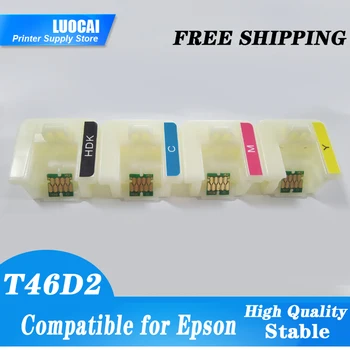 4 Culori Cartuș de Un Timp Cip cu suport pentru Epson SureColor F6300 F6360 F9400 F9460 F9400H F9460H Printer T46D2-T46D4 T46D8