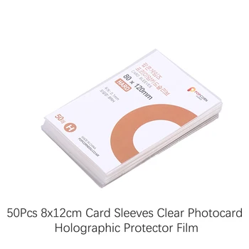 50Pcs Coreea de Card Mâneci Clar Acid Gratuit-Nu CPP Greu 80x120mm Photocard Holografic Folie de protecție Album Liant