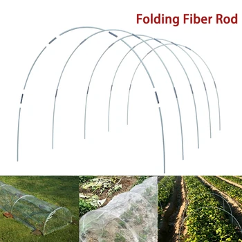 5mm cu efect de Seră Cercuri Pliere Fibre Rod Plantă de Grădină Hoop Crească Tunel Suport Cercuri de Plante Titularul Instrument Agricole cu efect de Seră