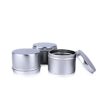 60ml Cutii de conserve din Aluminiu Gol Ceai de Flori Vase de Tinichea Cutie de Metal Crema Cosmetice Borcane 60g Accesoriu de Argint Ambalare Lumânare Containere