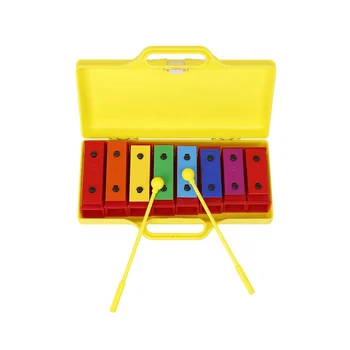 8-Ton de Pian Portabil de Muzică pentru Copii Iluminare Independenți Sunet Caramida 8-Ton Mâna Atingând-Pian