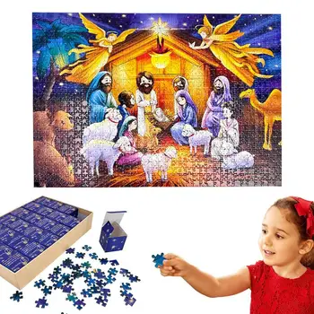 Advent Calendar Puzzle 2023 Crăciun 1008 Piese Puzzle-uri de Crăciun 27.6 X 19.7'Christmas Jigsaw Puzzle-uri Cu 24 de Zile De Distracție Și