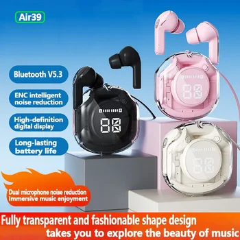 Air39 Transparent ENC Reducere a Zgomotului de Joc Bluetooth Căști de Mult de Viață a Bateriei 3D Câmp de Sunet și Bas Bluetooth 5.3 Cască