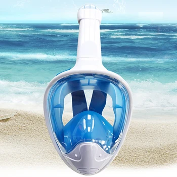 Albastru Scufundări Masca Adult Snorkeling, Înot, Scufundări Masca Vedere Largă Anti-Ceata, Anti-Scurgere