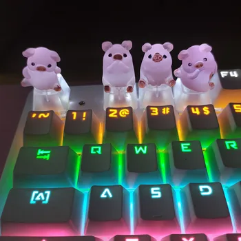Anime Porc ESC Taste Pentru Tastatură Mecanică Transparent Diy Keycap Desene animate