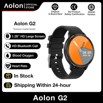 Aolon G2 SmartWatch Bărbați Bluetooth Apeluri HeartRate de Monitorizare a Presiunii arteriale ceasuri Inteligente Ip67 Viața Smartwatch rezistent la apa