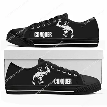 Arnold Schwarzenegger Culturist Low-Top Adidași Bărbați Femei Adolescent De Înaltă Calitate, Canvas Sneaker Pantofi Casual Personaliza Pantofi