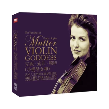 Autentic China cu Aur de 24K SRS 1411kbps WAV 3 Disc CD-Box Set Anne-Sophie Mutter în germană Violonistă, 22 Vioara Muzica
