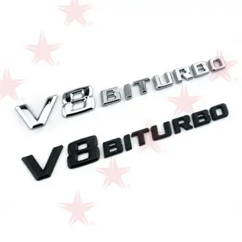 Auto Auto Emblema Vehicul Logo-ul BITURBO Elblem Insigna se Potrivesc Pentru Mercedes caroserie Autocolant