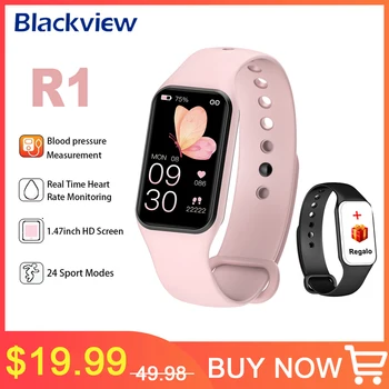 Blackview R1 Bluetooth Smartwatch Sport Fitness Tracker Ceas cu Heart Rate Urmărire Somn Monitor Cronometru pentru Barbati Femei