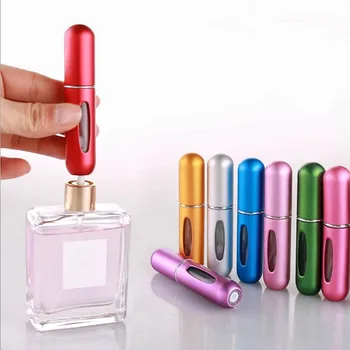 Cap rotund Parfum de Umiditate Flacon 5ml Bottom Mini-Presiune de Pulverizare de Călătorie de Călătorie Portabil Pachet Gol Container Cosmetice