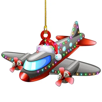 Crăciun Avion Masina Pandantiv Creative Personalizate Copac Xmas Decor de Crăciun de Anul Nou Decor Petrecere