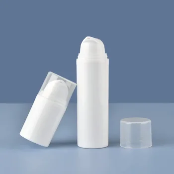 En-gros de 15 ml 30 ml 50 ml de Plastic, Sticle de Călătorie Crema Reîncărcabile Sticla Alb Airless, Pompa de Emulsie Vid Lotiune de Sticla