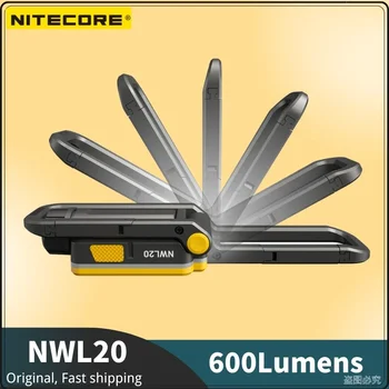 INCARCATOR NWL20 Lanterna Reincarcabila 600Lumens 180° Reglabil Multifunctional Ieșire Triplă Proiector Include Baterie