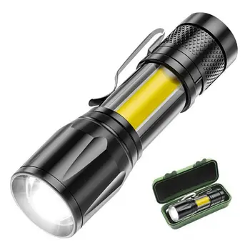 Lanterna Baterie Reîncărcabilă Lanterna LED cu Zoom în aer liber Camping Lampa LED Felinar de Încărcare USB Lanternă Tactică