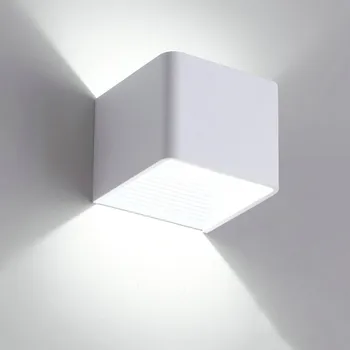 LED Lampă de Perete Non Waterproof, Interior Aluminiu de Perete de Lumină Montate pe Suprafață Cub de Gradina LED Lumina Pridvor