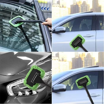 Masina Window Cleaner Kit De Pensulă De Curățare Parbriz Instrument De Spălare În Interiorul Interior Auto De Sticlă Ștergător Cu Mâner Lung Accesorii Auto