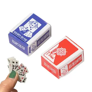 Mini NOU de Poker Mici Carti de Joc 1.5x1cm Joc de Familie de Călătorie Joc Amuzant de Poker Super Mini Degetul Cărți de Poker Set Dropshipping