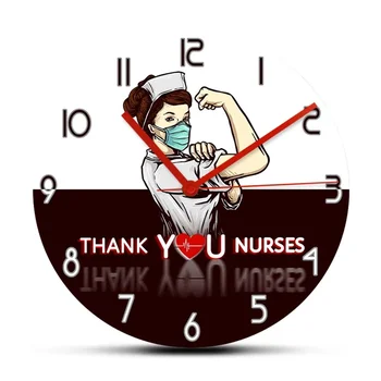 Multumesc Asistente Decorative de Perete Ceas Pentru Spitalul Clinic Medical RN asistență Medicală Ceas cu Design Modern Ceasuri Îngrijire Cadouri