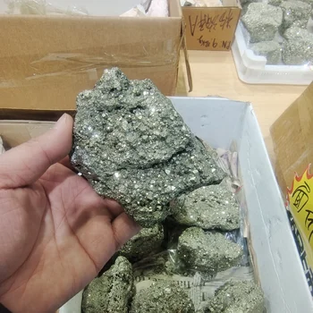 Naturale Pirită Pietre Brute Cristale De Cuarț Grup Rock Eșantion Mineral Dur Decor Acasă