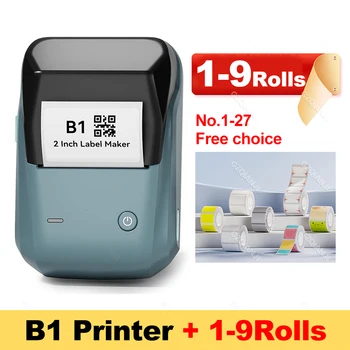 Niimbot B1 Termică Imprimantă De Etichete De Îmbrăcăminte Bijuterii De Preț Produs De Coduri De Bare Autocolant Mobil Bluetooth Mini Imprimantă Portabilă Filtru
