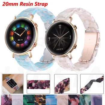 NOI Rășină 20mm Curea Curea Pentru Huami Amazfit Bip/GTS 2 Smartwatch-Bratara Pentru Huawei GT 2 42mm/Ceas Magic 2 42mm Bratara