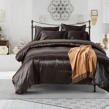 Noi trei piese Nordic culoare solidă Carpetă acopere foarte mare set de lenjerie de pat singur pat dublu set de lux quilt capac