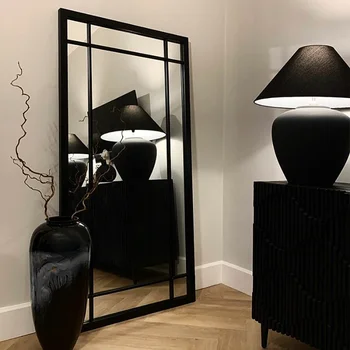 Nordic pătrat full-length oglindă acasă dormitor oglinzi de podea simplu, montat pe perete intrarea în magazin de îmbrăcăminte pentru montaj