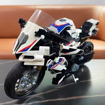 Orașul S1000TT Model de Motocicleta Blocuri Motocicleta de Viteza Vehiculului Cărămizi Set Jucarii Pentru Baiat Cadou de Ziua MOC Tehnice