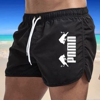 Pantaloni scurți Pentru Bărbați 2023 Vară pentru Bărbați pantaloni Scurți de Plajă Brand Beachwear Sexy Bărbați costume de Baie cu Talie Joasa Respirabil Uzură Plajă
