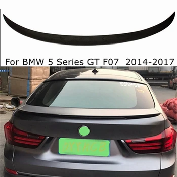 PENTRU BMW Seria 5 GT F07 2014-2017 P Stil de Fibră de Carbon, Spoiler Spate Portbagaj, Aripa FRP Negru Lucios Carbon Forjat