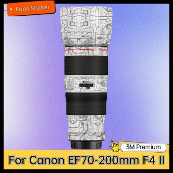 Pentru Canon EF70-200mm F4 II Lens Corpul Autocolant de Protectie a Pielii Decal Folie de Vinil Film Anti-Scratch Strat Protector