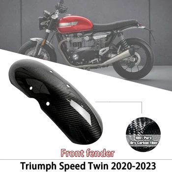 Pentru Triumph Speed Twin 2020-2023 2021 2022 100% Complet Uscat 3K Fibra de Carbon Aripa Fata Acoperă Accesorii pentru Motociclete