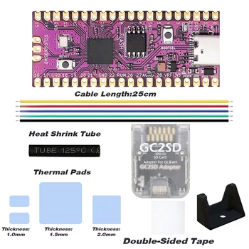 Pentru Zmeura Picoboot Bord Kit+GC2SD Cititor de Carduri RP2040 Dual-Core 264KB SRAM+16MB Flash RAM Pentru Joc Consola Gamecube